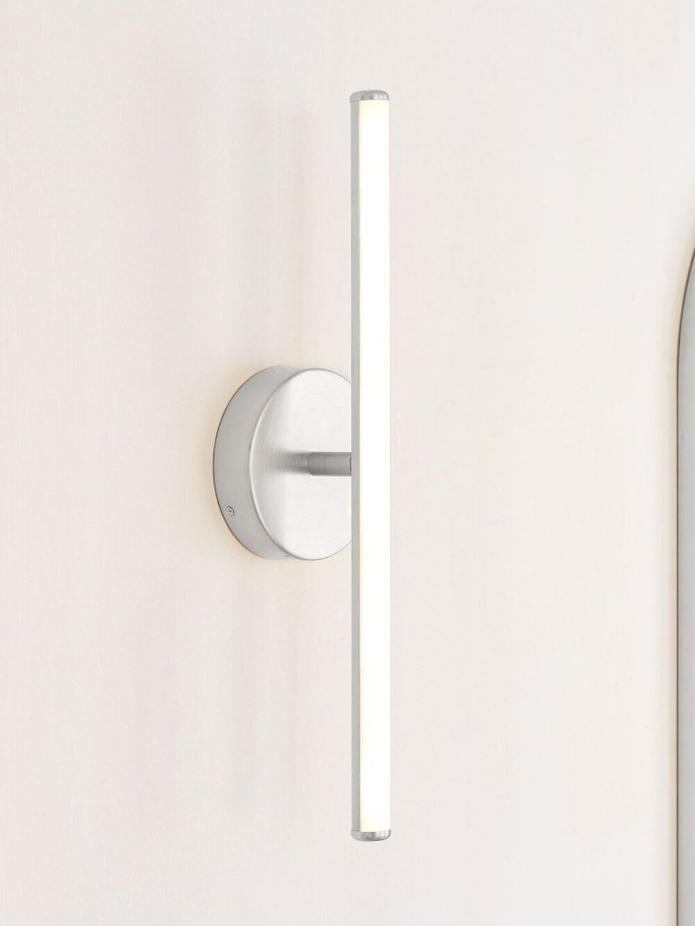 West Elm Light Rods LED Sconce 22" Chrome Finish